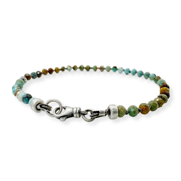 Sterling + Stone: Turquoise Knotted Bracelet